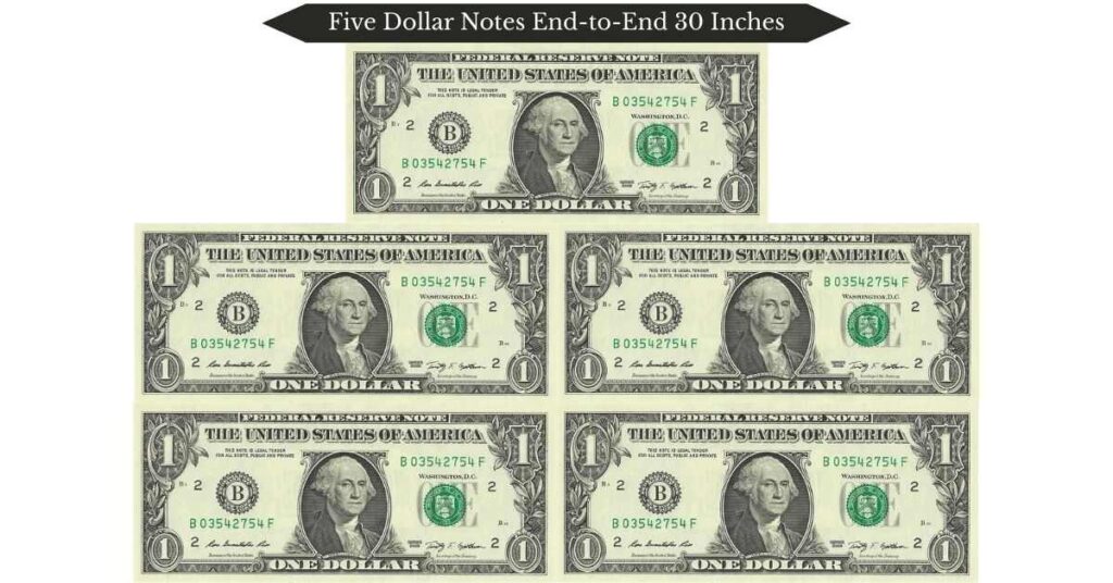 five-dollar-notes-end-to-end-30-inches